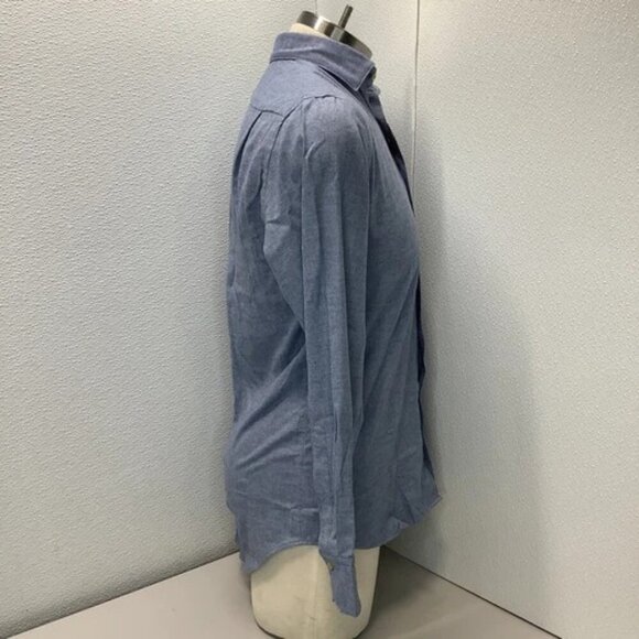 NEW STENSTROMS Men's Shirt Fitted Body Button Up Long Sleeve Size S Blue - Picture 2 of 6